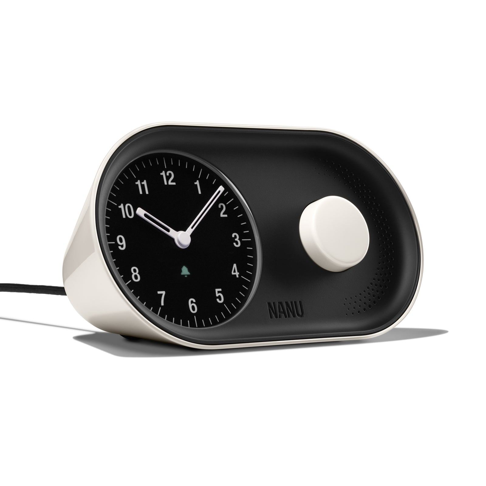 Arc Alarm Clock Pearl White