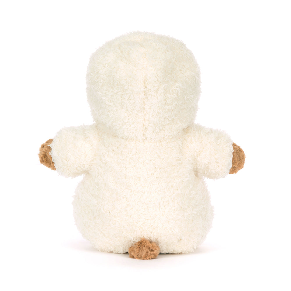 Back view bear with onsie.