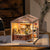 Display of the Double Joy  Bubble Tea plastic DIY miniature house kit assembled.