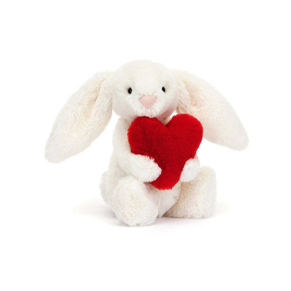 Bashful Red Heart Little Bunny front view.