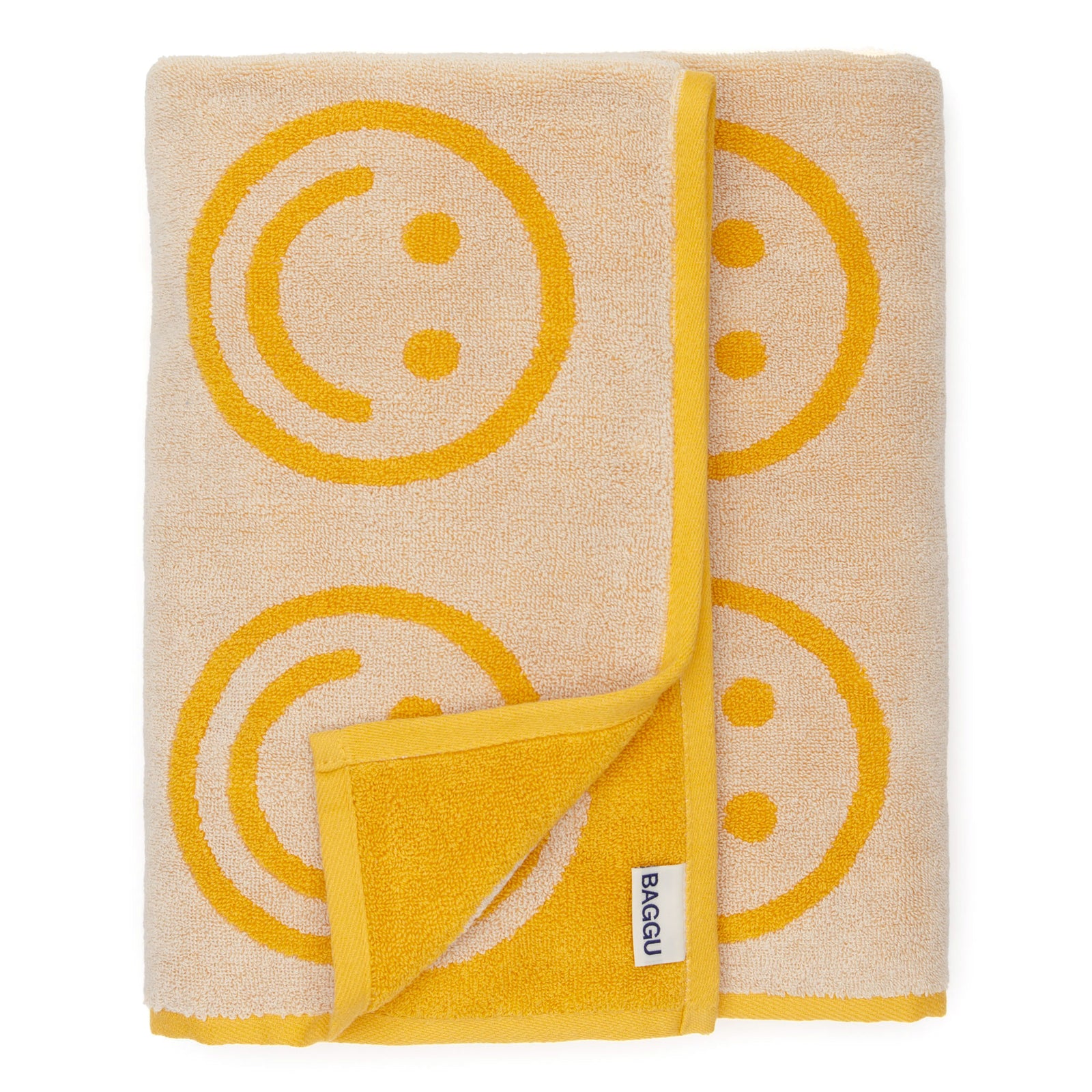 Folded bath towel.