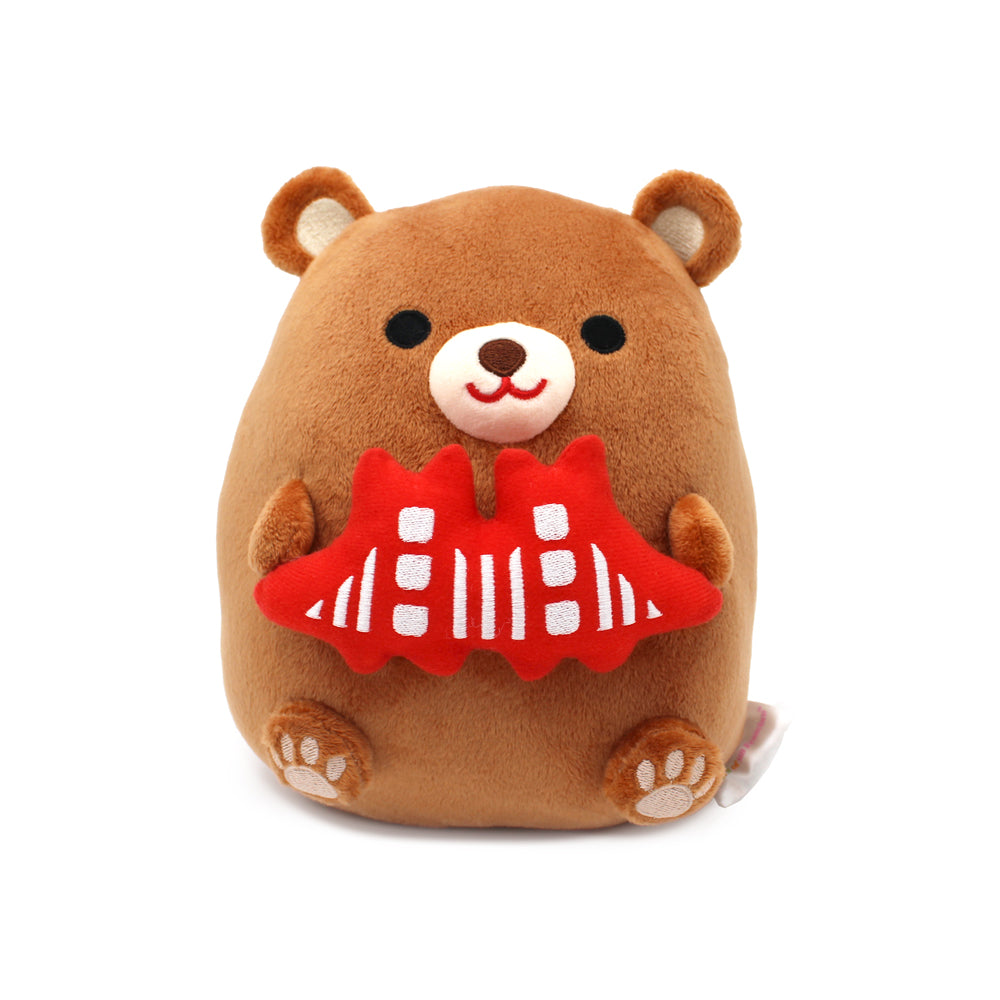 Bear Hugging Golden Gate Bridge Plush front view.