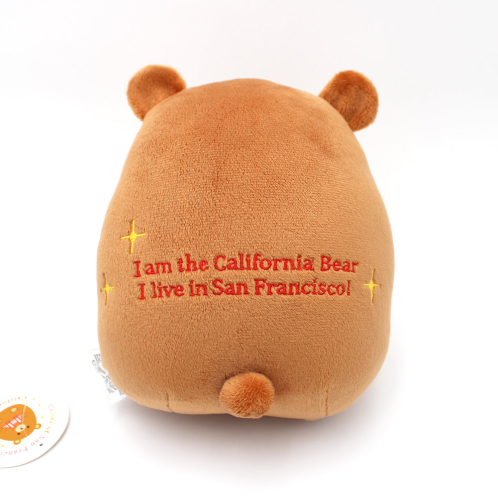 Bear Hugging Golden Gate Bridge Plush front view.