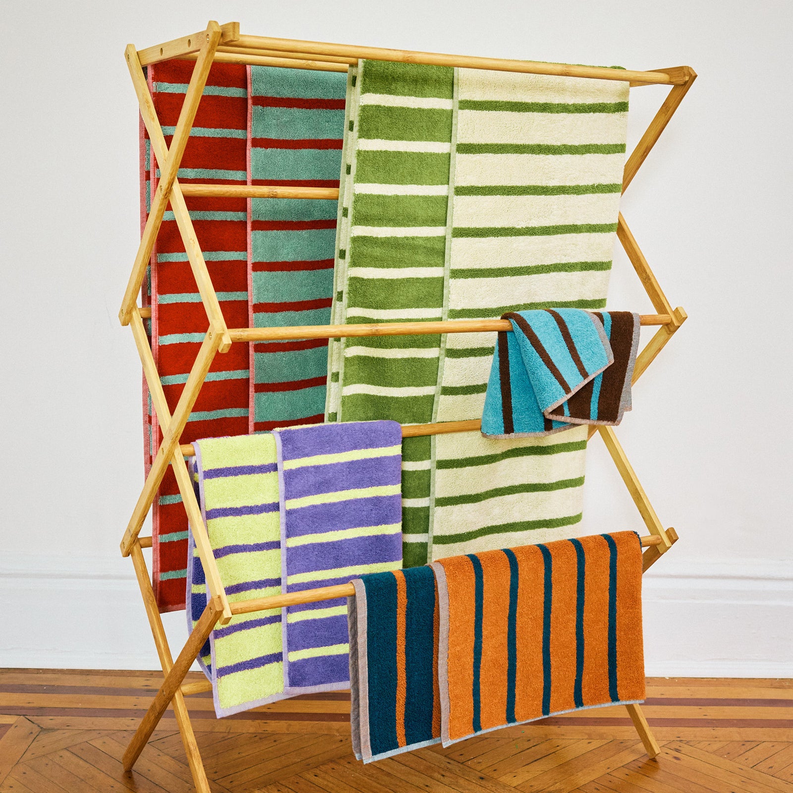 Warbler Striped Hand Towel - SFMOMA Museum Store