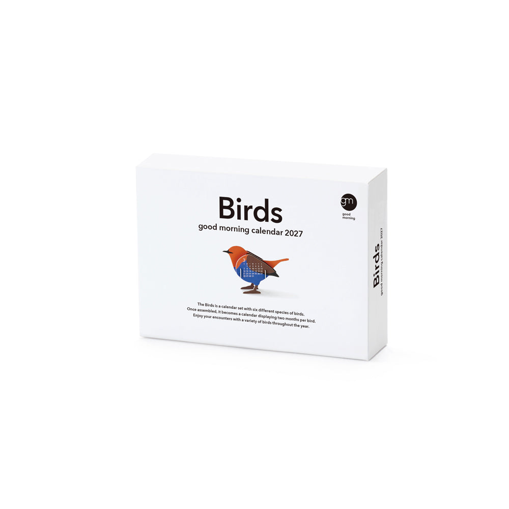 Packaging for the 2027 Birds Calendar. 