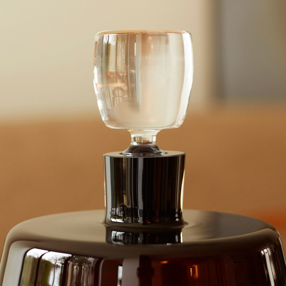 Detail Of Whiskey Club Peat Brown Decanter 36 ozr 