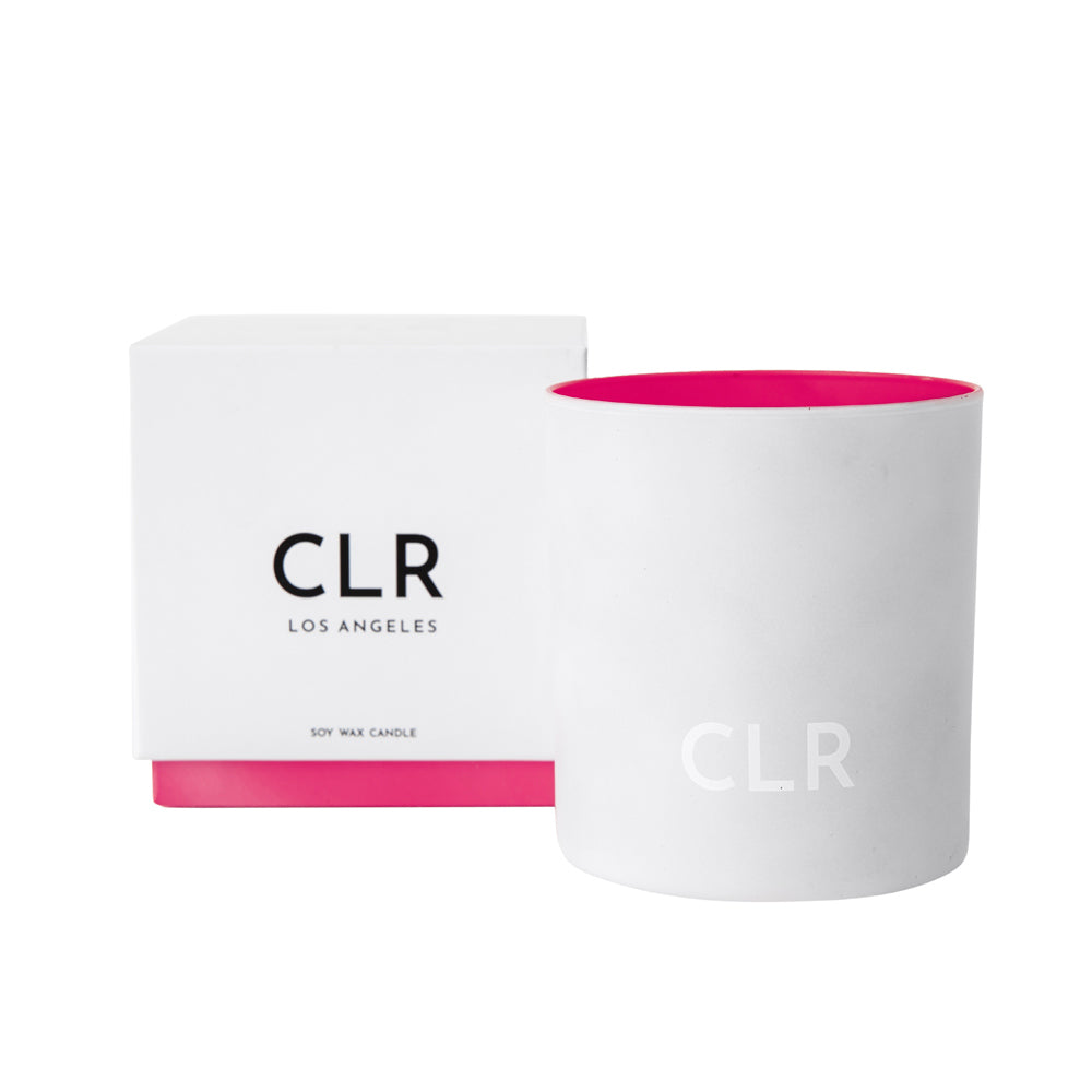 CLR Hot Pink Candle with box.