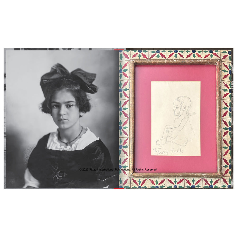 Framed artwork of a woman with a decorative frame on a white background