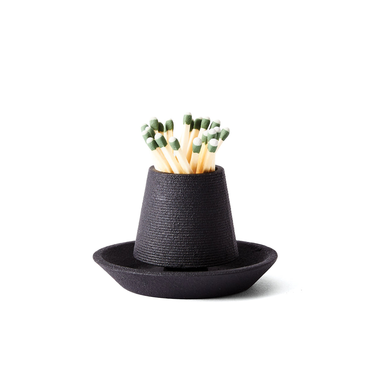 Cast Iron Match Striker with strike anywhere matches.