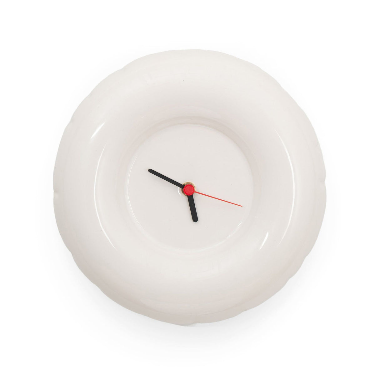 Clock 'HOLLY' Gloss: Bone