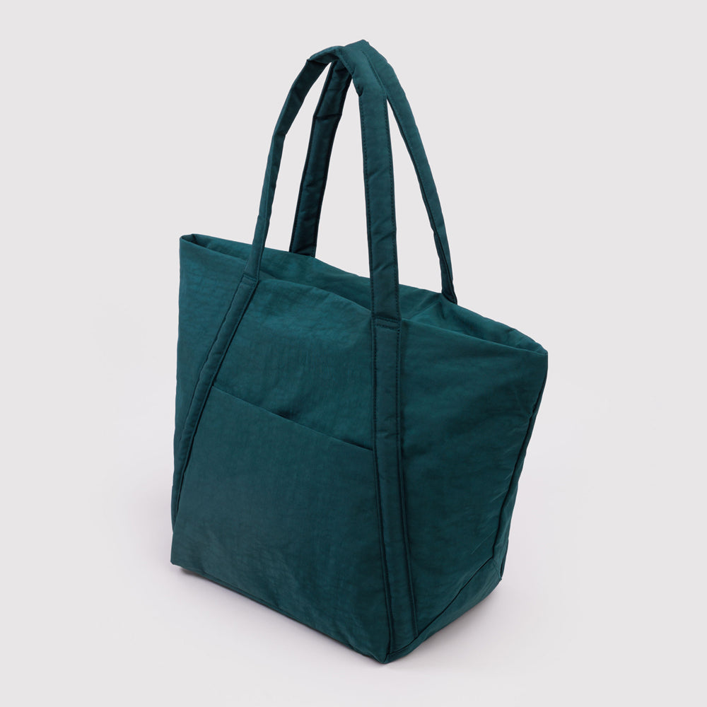 Deep sea tote bag on a light gray background