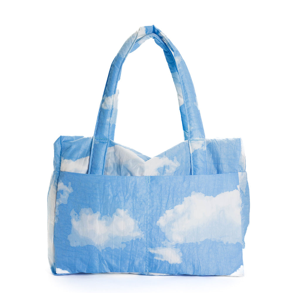 Cloud Carry-on tote in Clouds print.