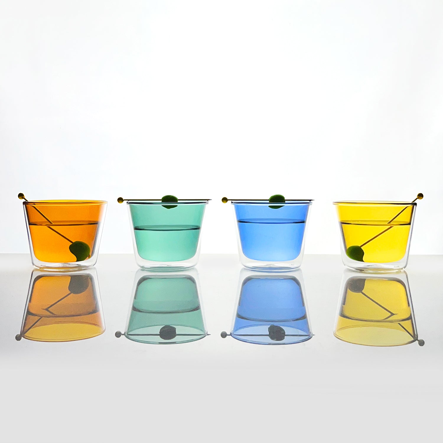 Rocks Double-Wall Glasses Set of 4 - SFMOMA Museum Store