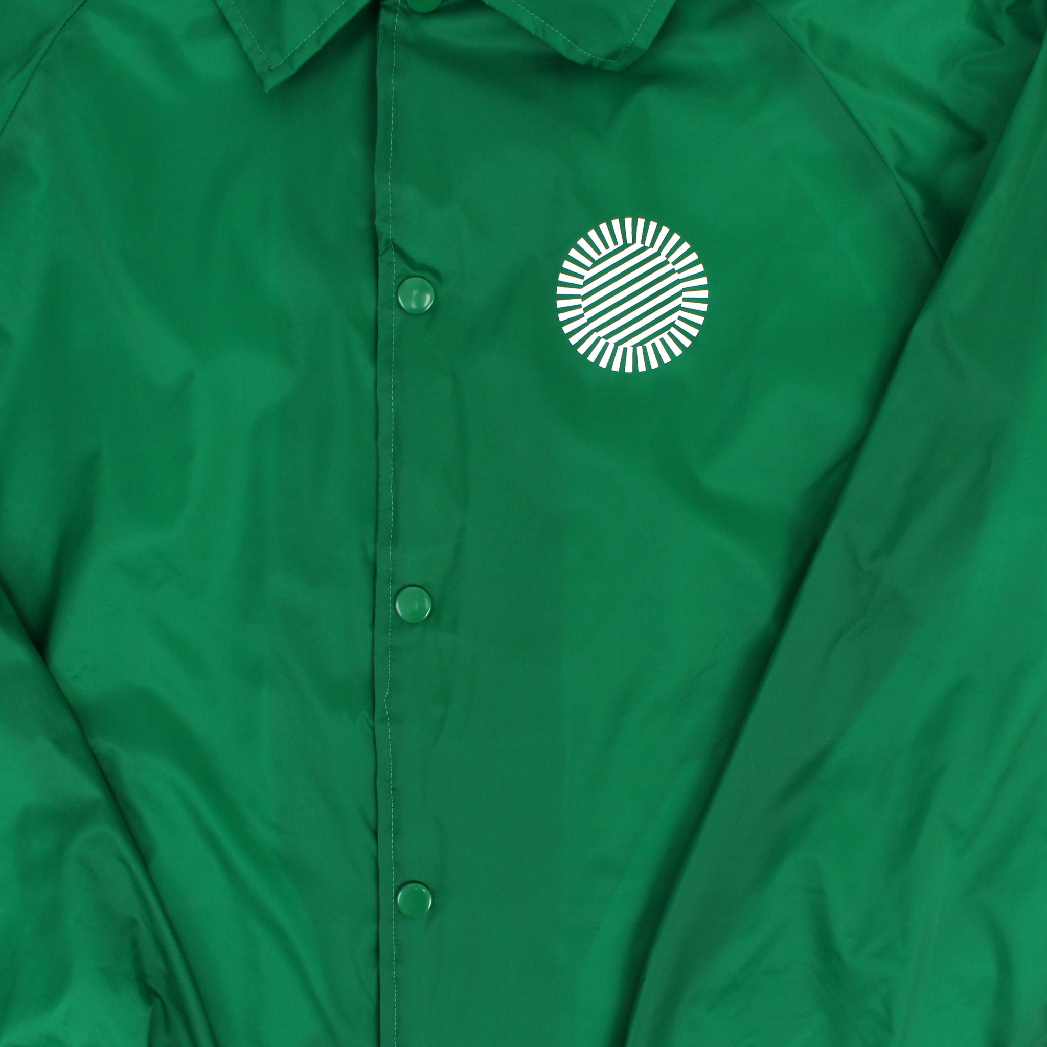 SFMOMA Collegiate Logo Coach Jacket: Green L / Green SFMOMA Collegiate Logo Coach Jacket: Green L / Green
