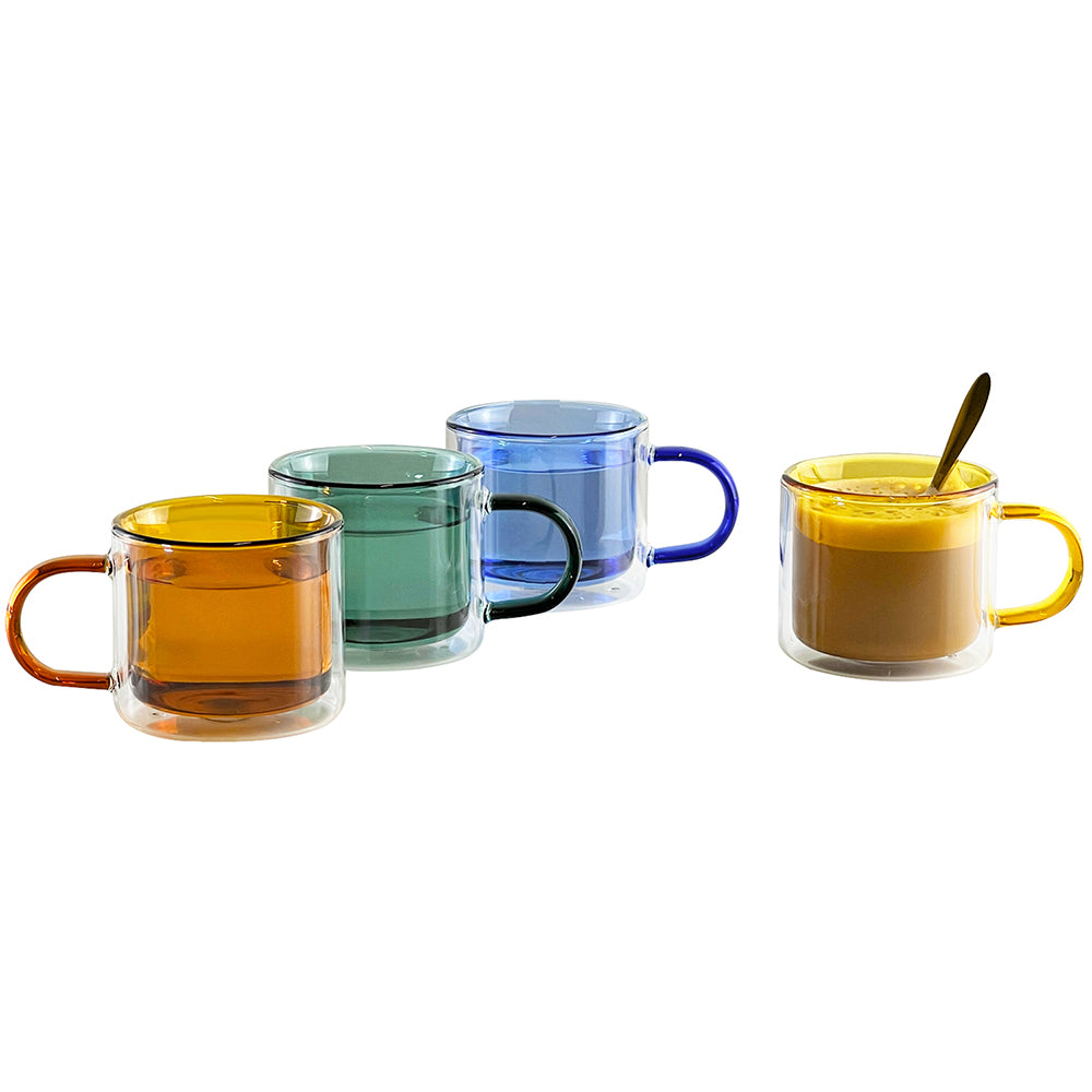 Cubo Double-Wall Medium Cups Set of 4 - SFMOMA Museum Store