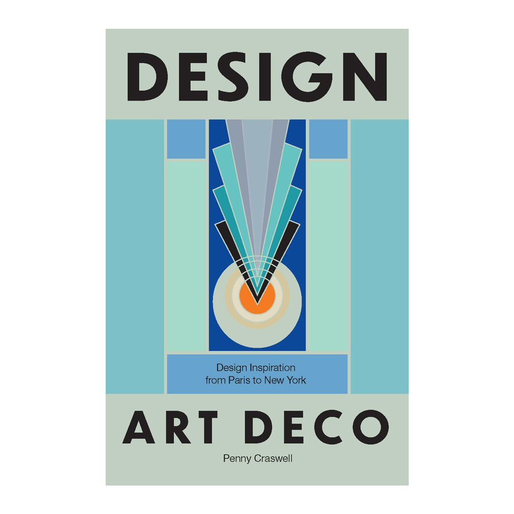 Book cover of 'Art Deco' design inspiration book by Penny Craswell on a light gray background