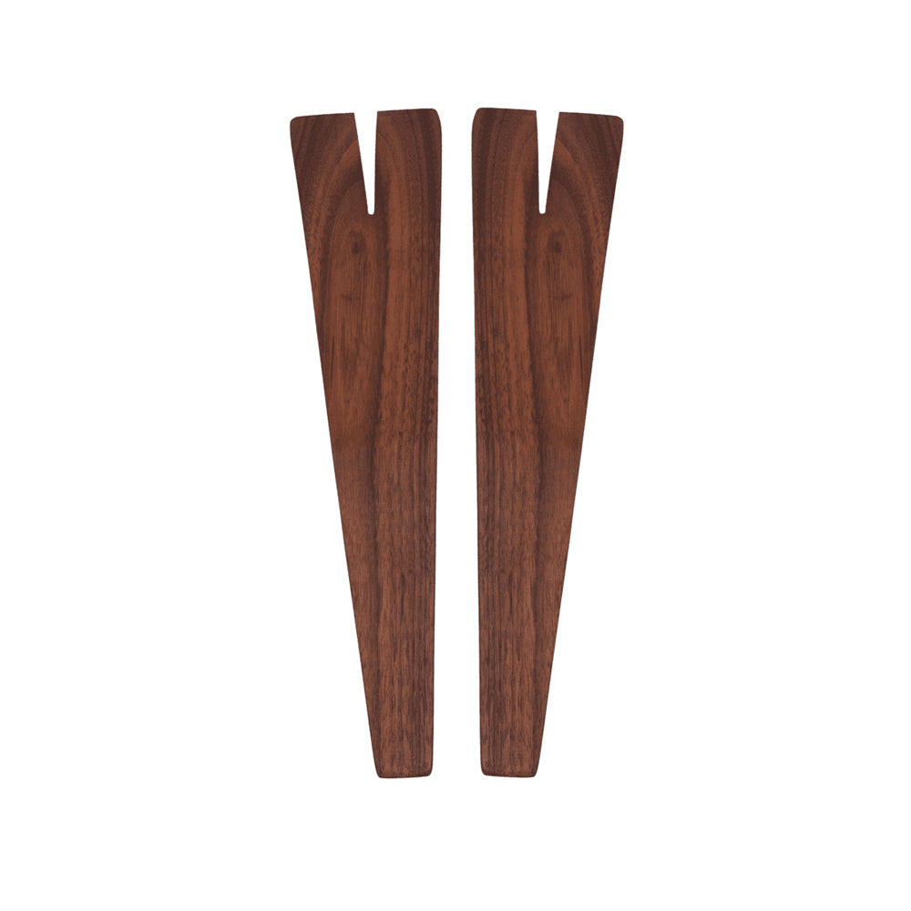 Double Fork Walnut Salad Servers