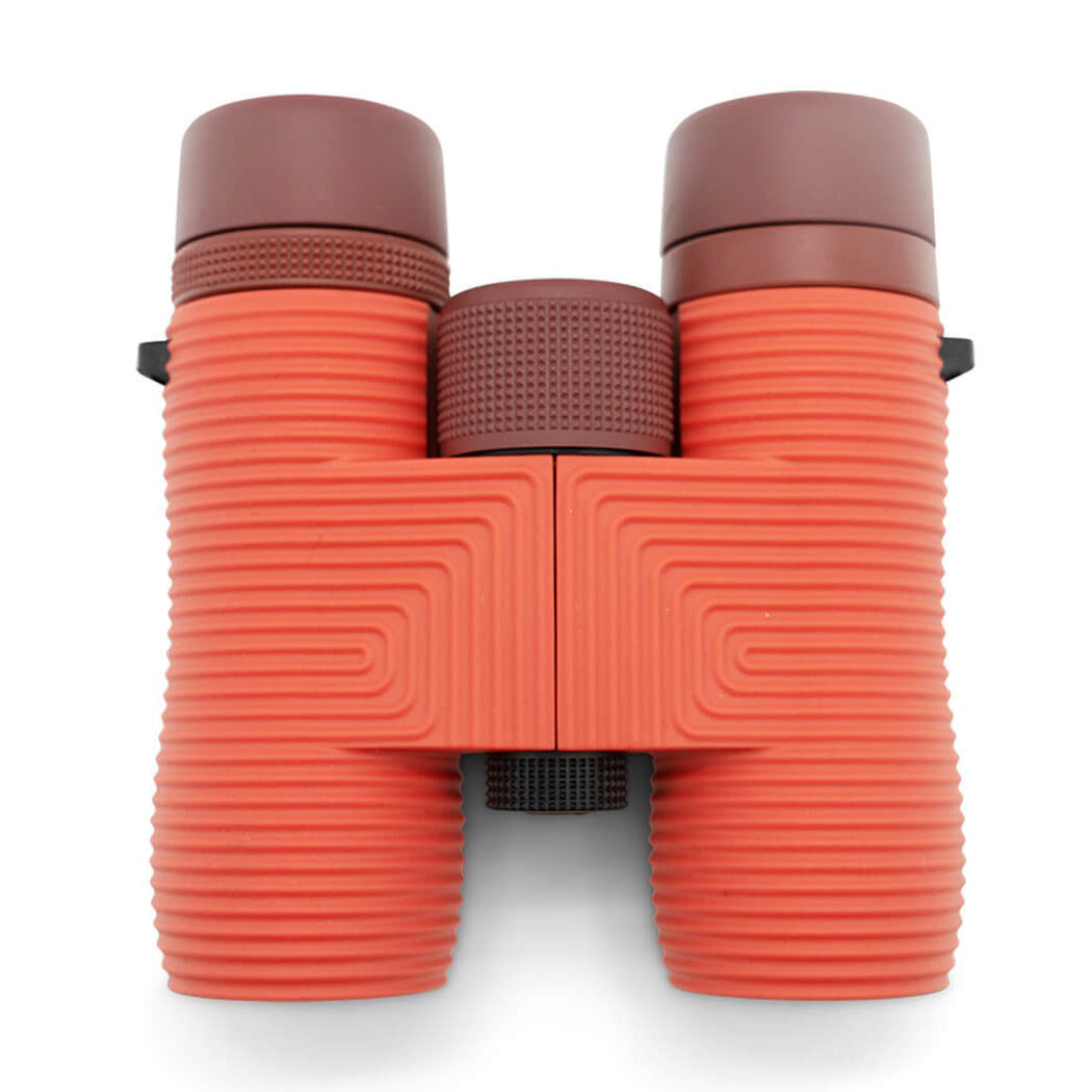 Field Issue 8x32 Binoculars: Coral Red bottom view