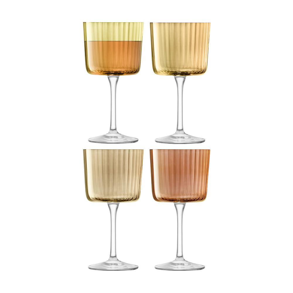 Gems Wine Glass: Amber (Set of 4) - SFMOMA Museum Store