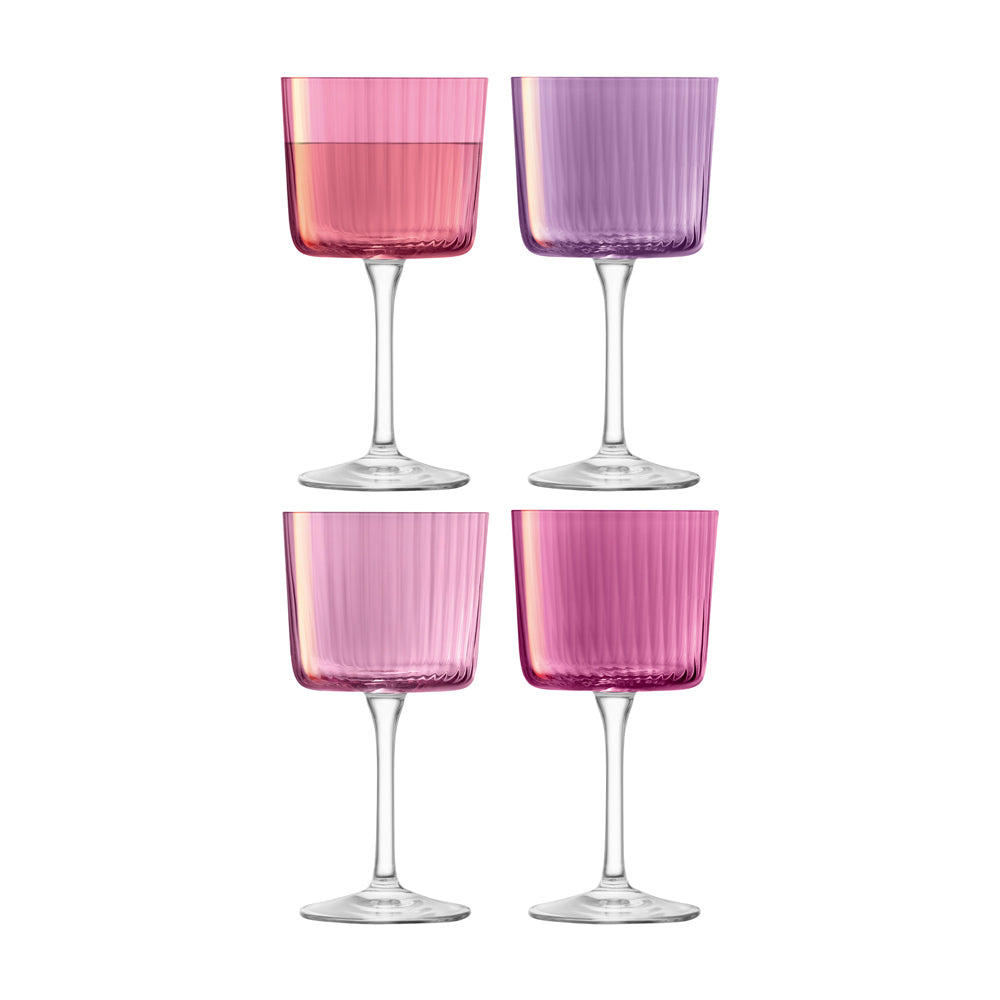 Set of 4 Small Smoke Coloured Wine Glasses 