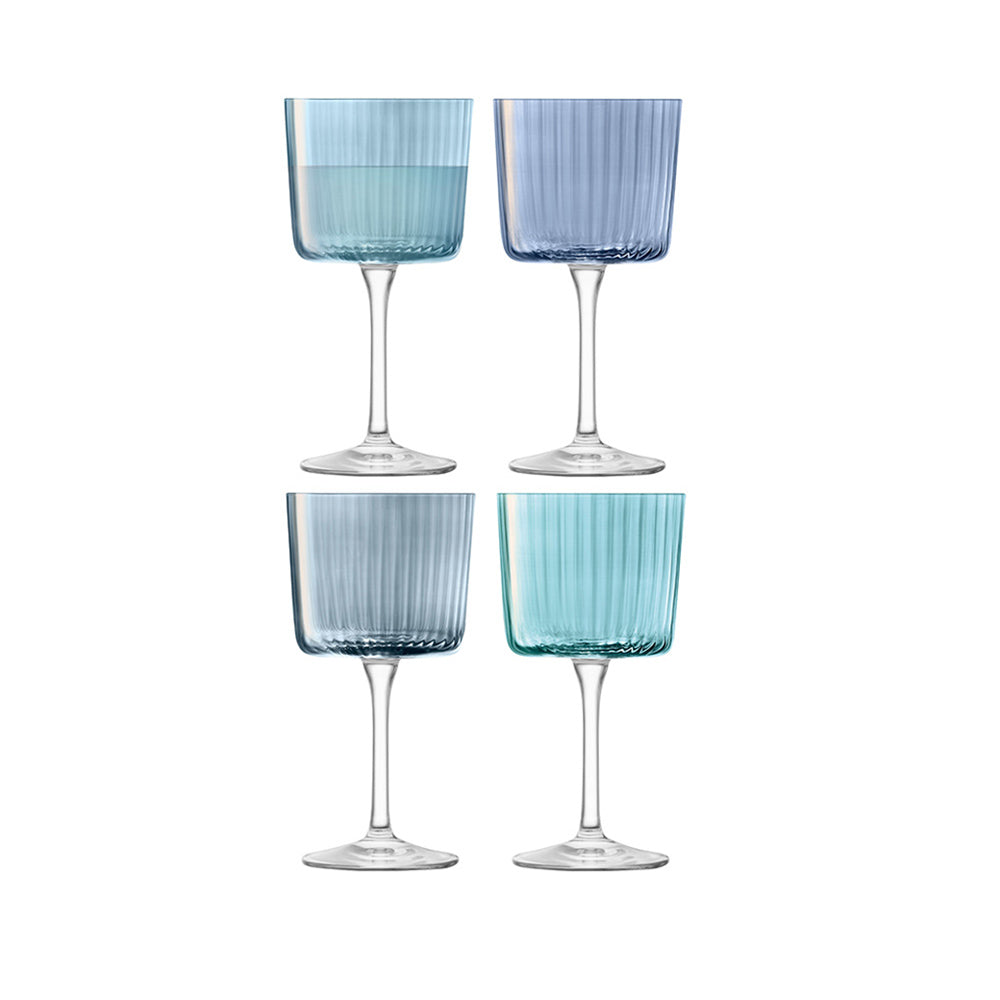Gems Champagne Flutes: Sapphire (Set of 4) - SFMOMA Museum Store