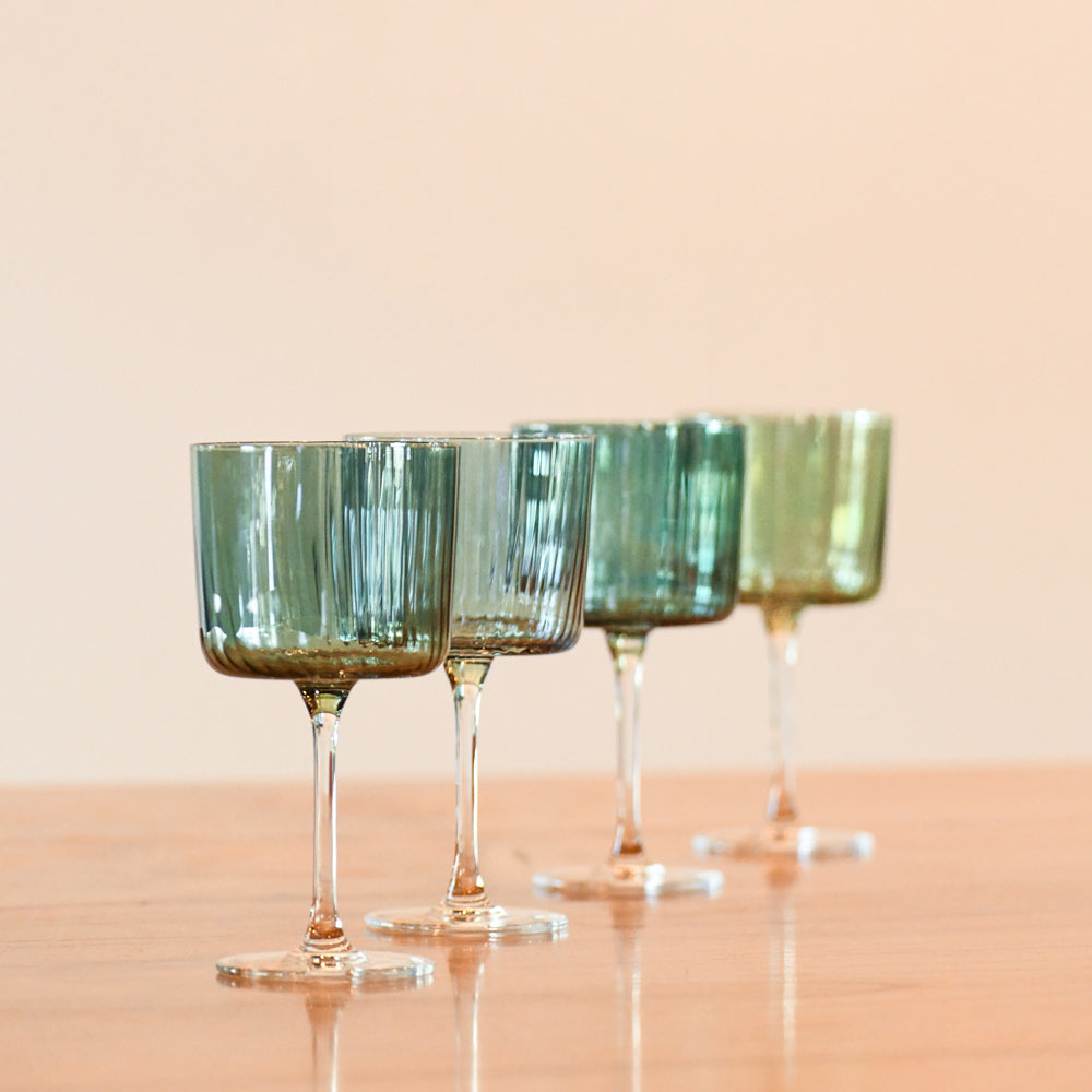 Gems Wine Glass: Jade (Set of 4)