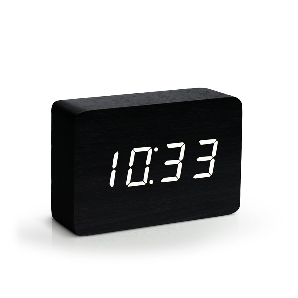 Brick Click Clock: Black