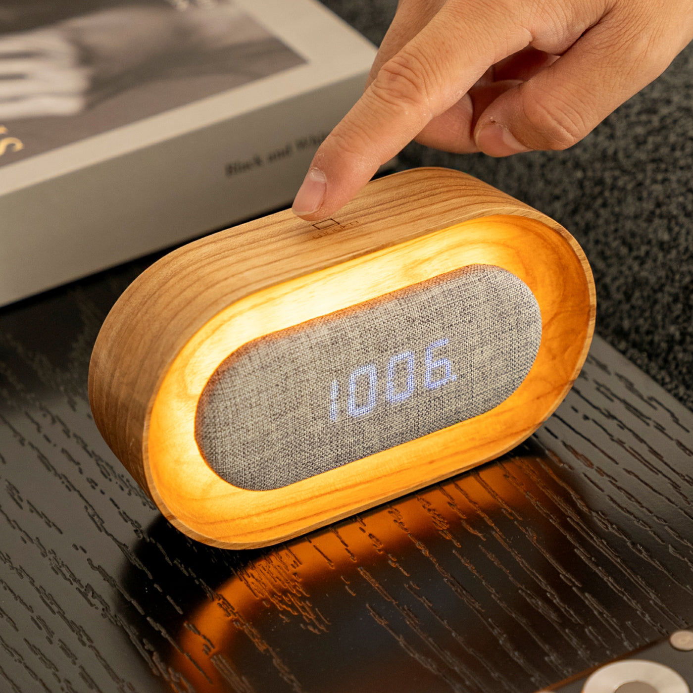 Lumos Oval Clock: White Ash - SFMOMA Museum Store