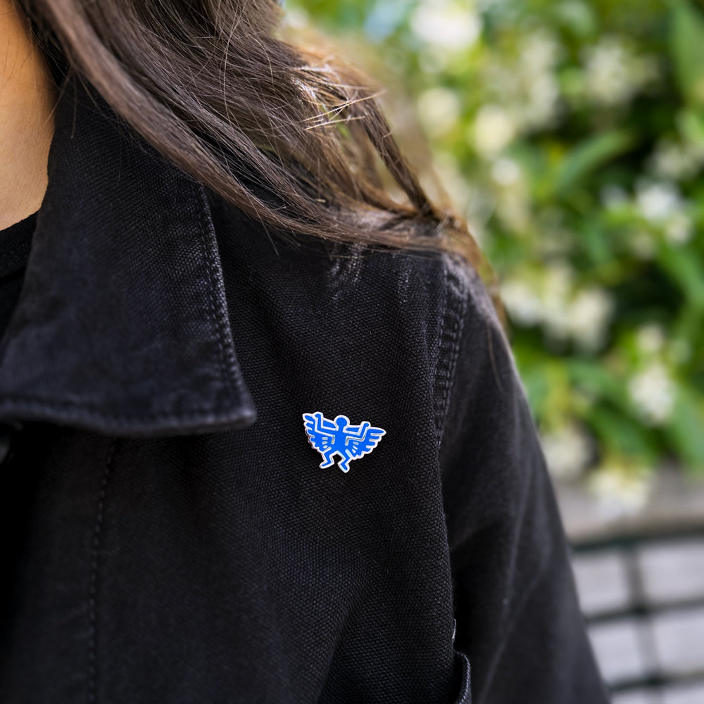 Pin on jean jacket.