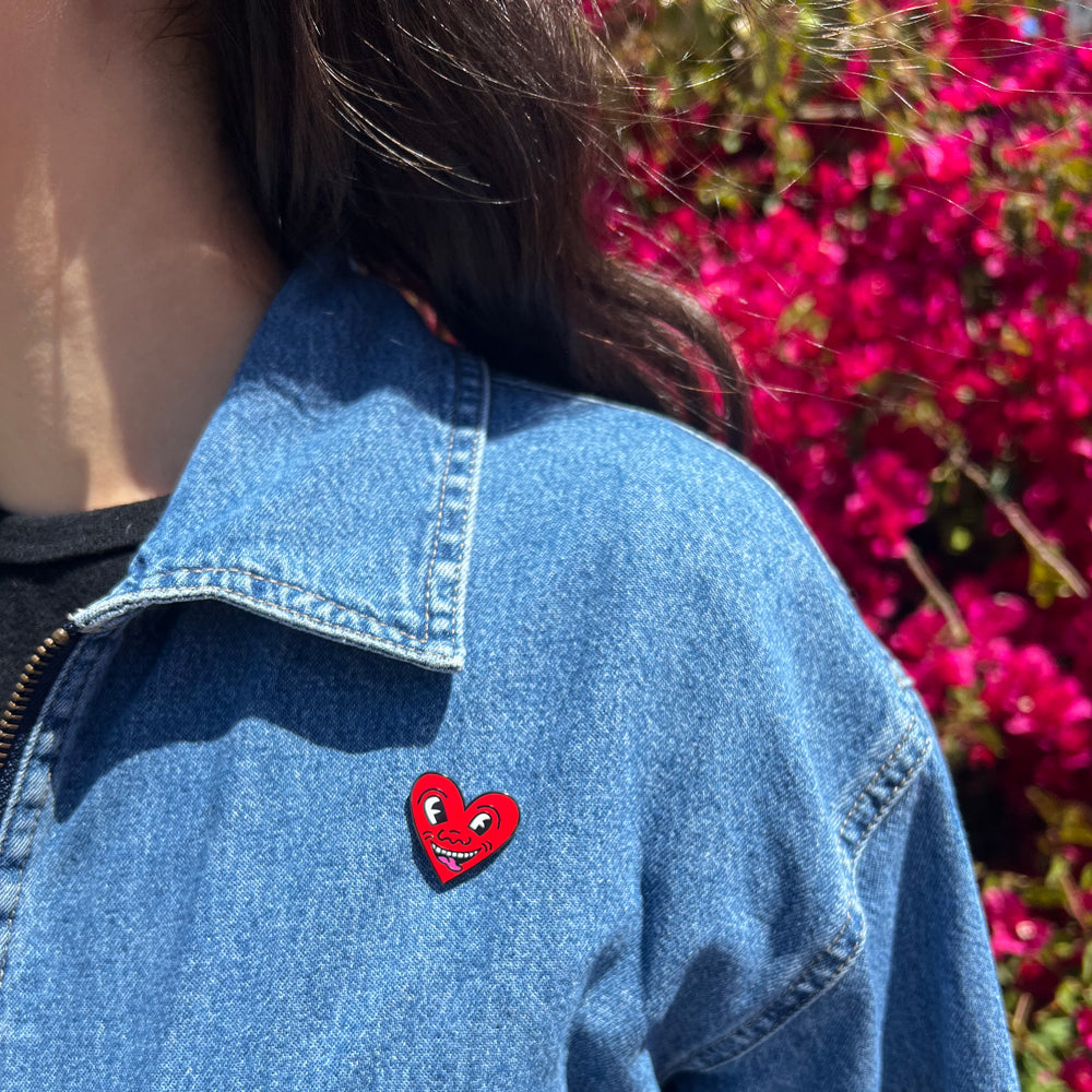 Pin on jean jacket.