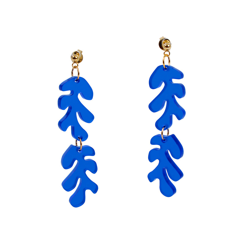 Henri Earrings Cobalt SFMOMA Museum Store