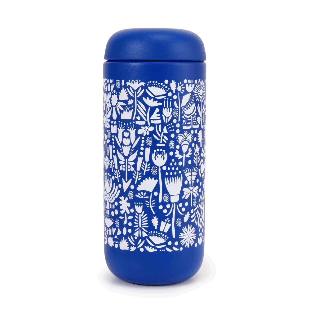 SFMOMA Henri Move Mug: Cobalt Blue animated GIF