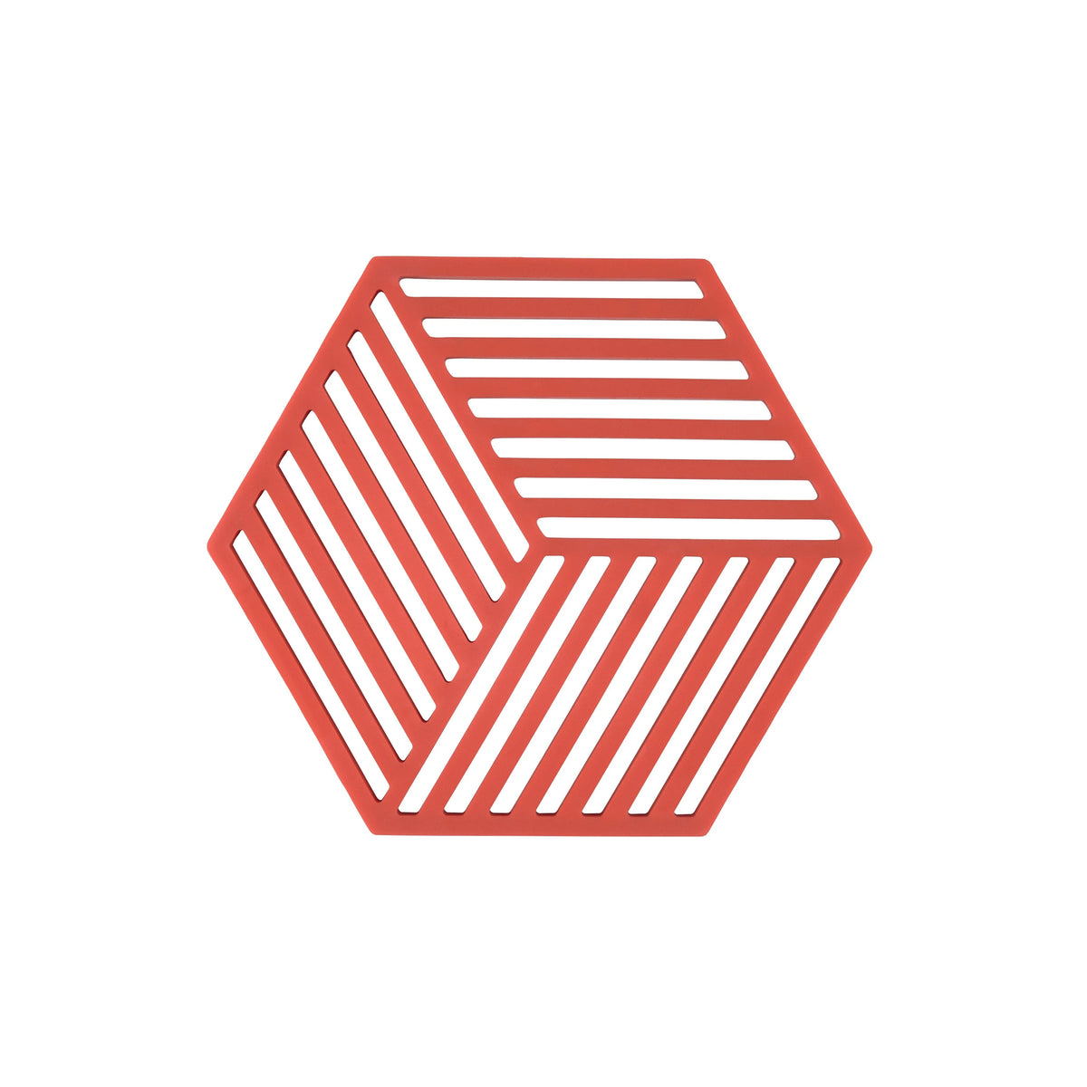 Hexagon Trivet: Burned Red