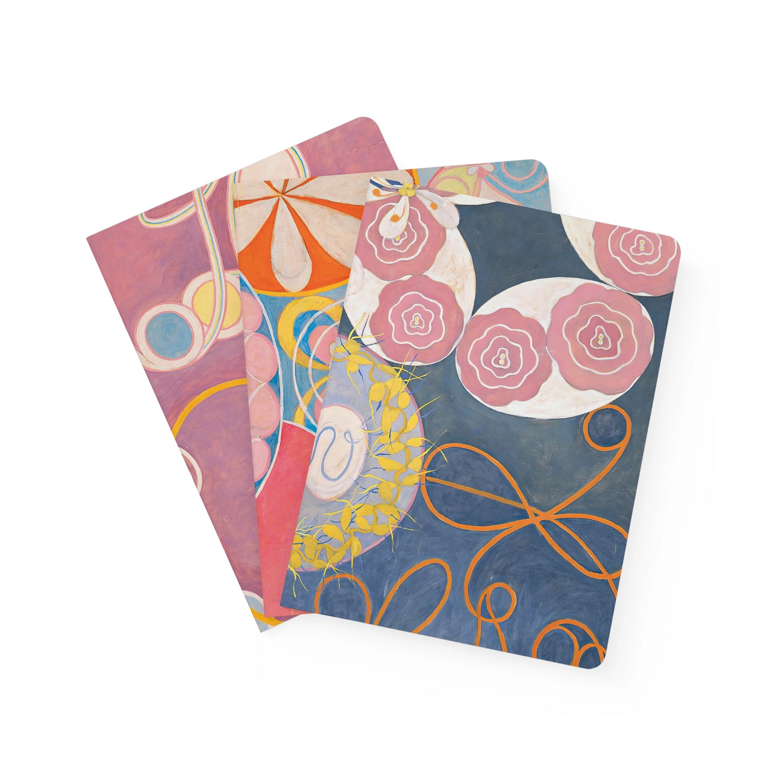 Notebook set with floral design on the cover