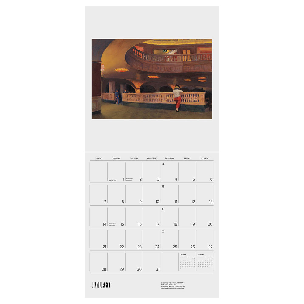 2024 Edward Hopper Wall Calendar