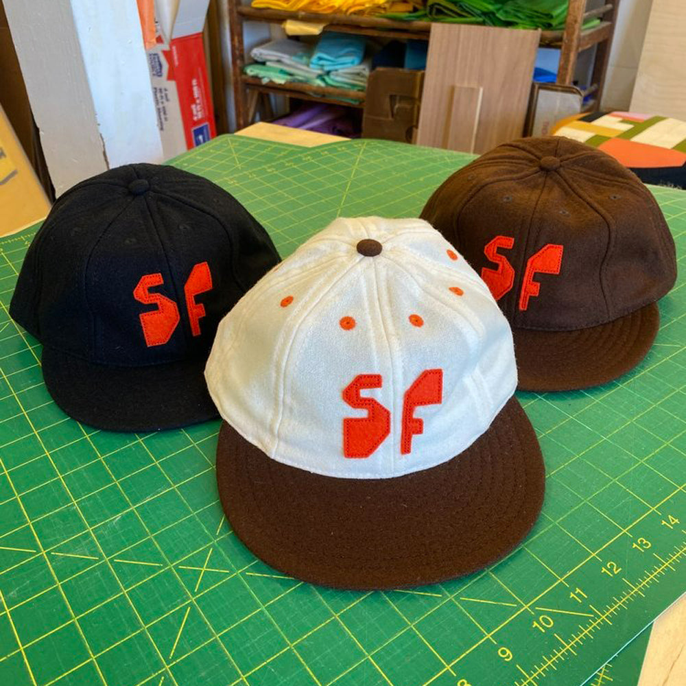 Jeffrey Sincich 8-Panel Wool SF Baseball Cap: Brown - SFMOMA