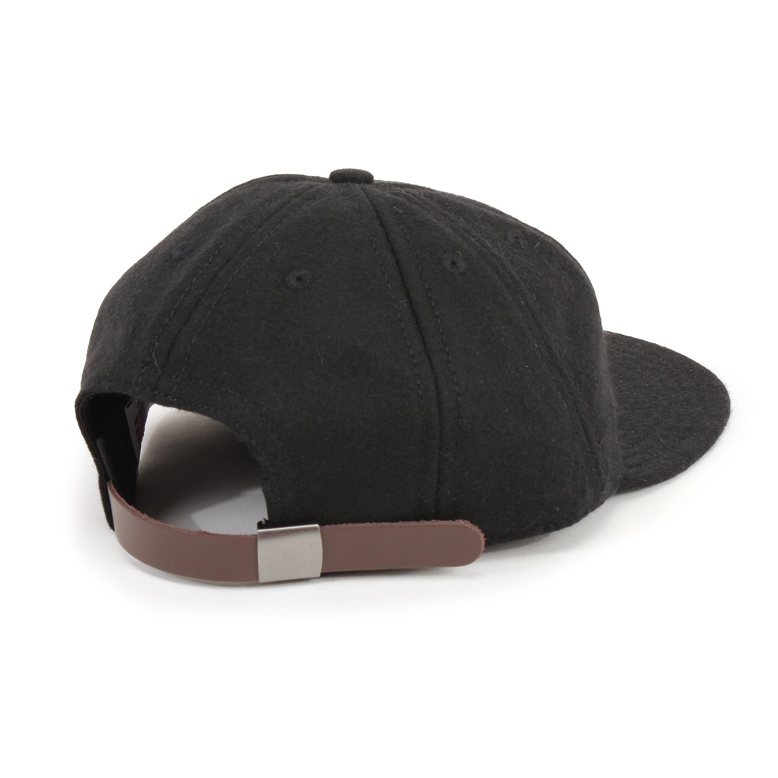 Jeffrey Sincich 8-Panel Wool SF Baseball Cap: Black front view