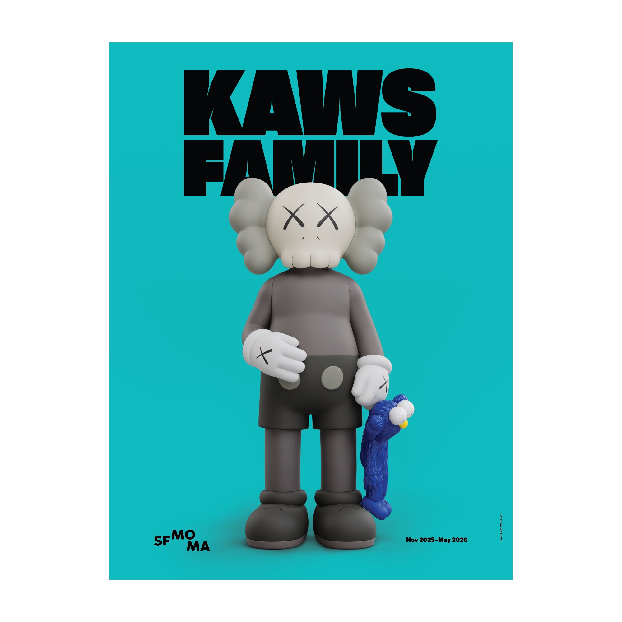 KAWS SHARE Poster - SFMOMA Museum Store