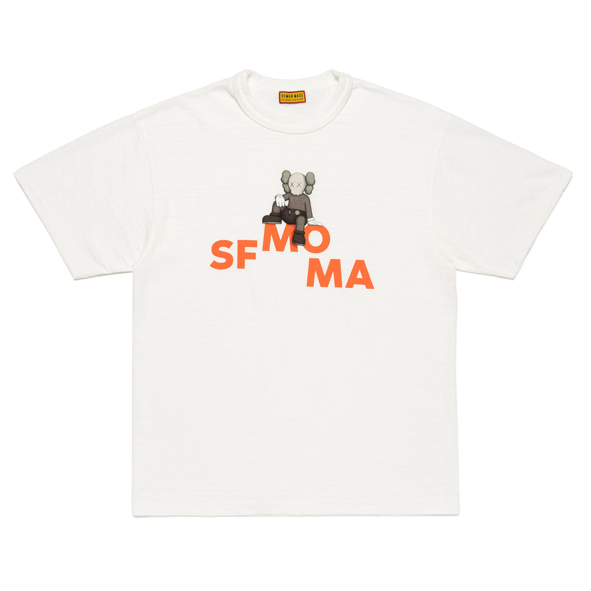 KAWS x SFMOMA x Human Made T-Shirt front view.
