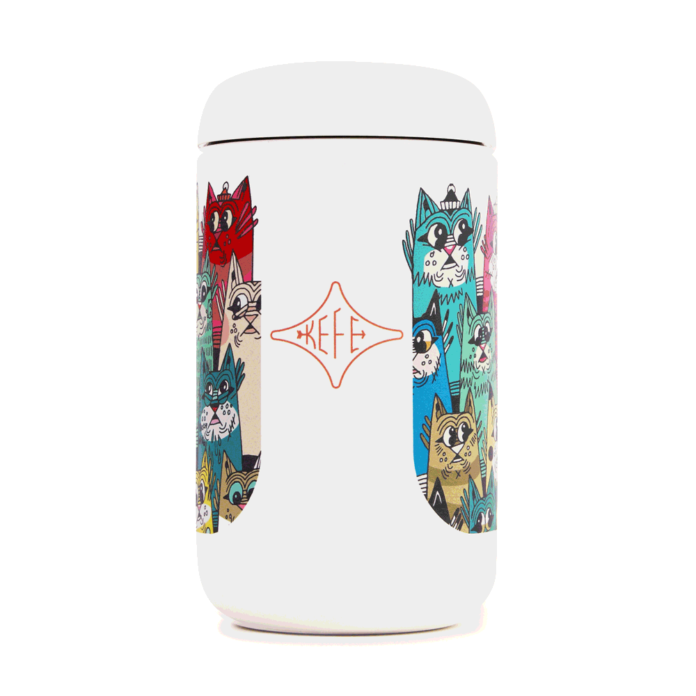 KEFE Thirsty Cats Mug GIF