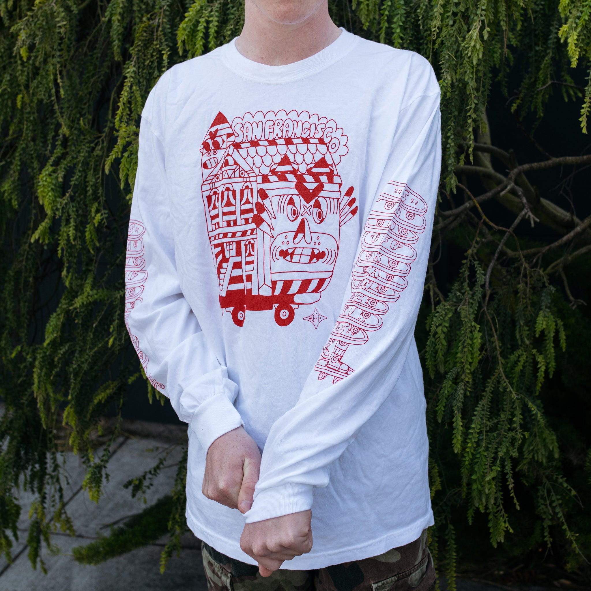 KEFE SF Skate Stack Long Sleeve T-Shirt - SFMOMA Museum Store