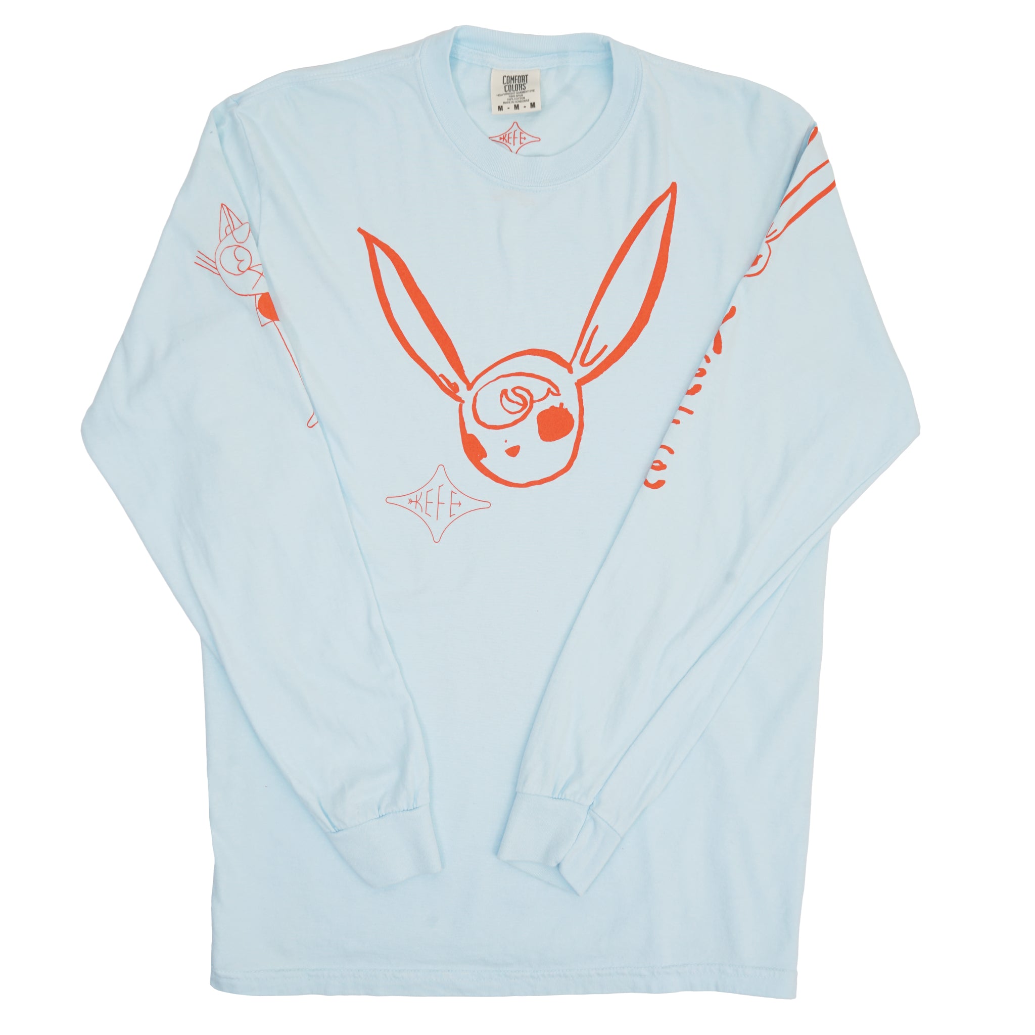 トップス KEY CAT RABBIT COS CREWNECK vaultroom KEFE Cats and Bunnies Long Sleeve T-Shirt - SFMOMA Museum Store