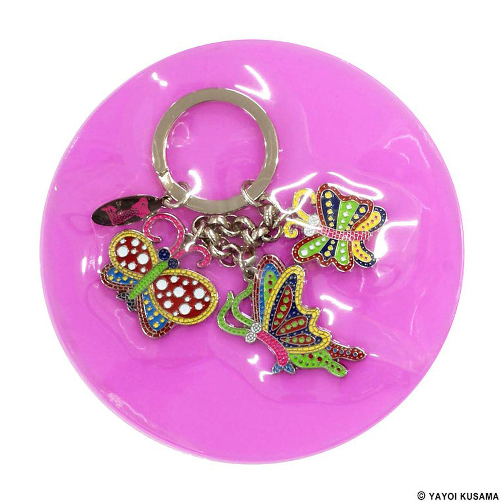 Packaging for Yayoi Kusama Key Ring: Butterflies