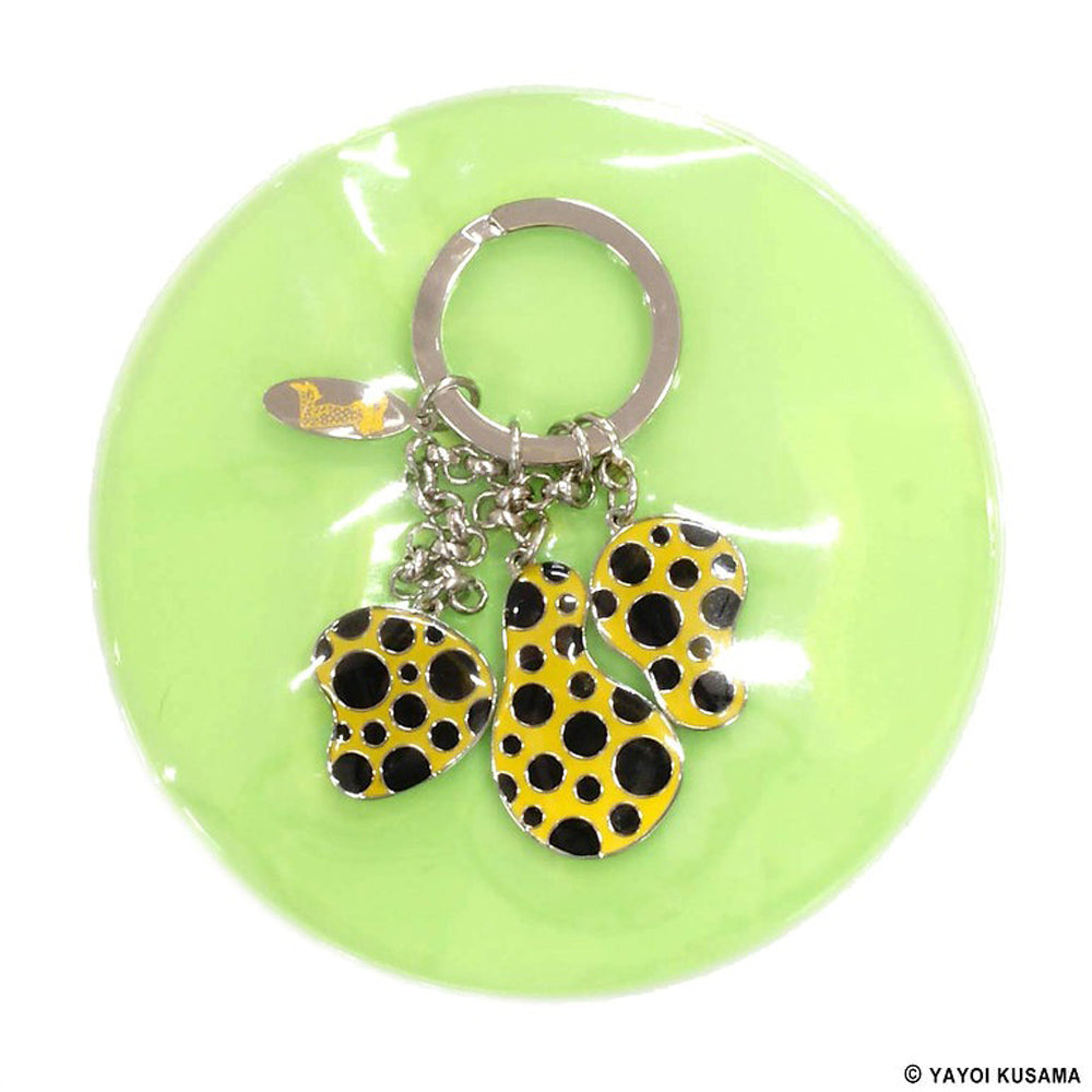 Packaging for Yayoi Kusama Dots Key Ring: Yellow 