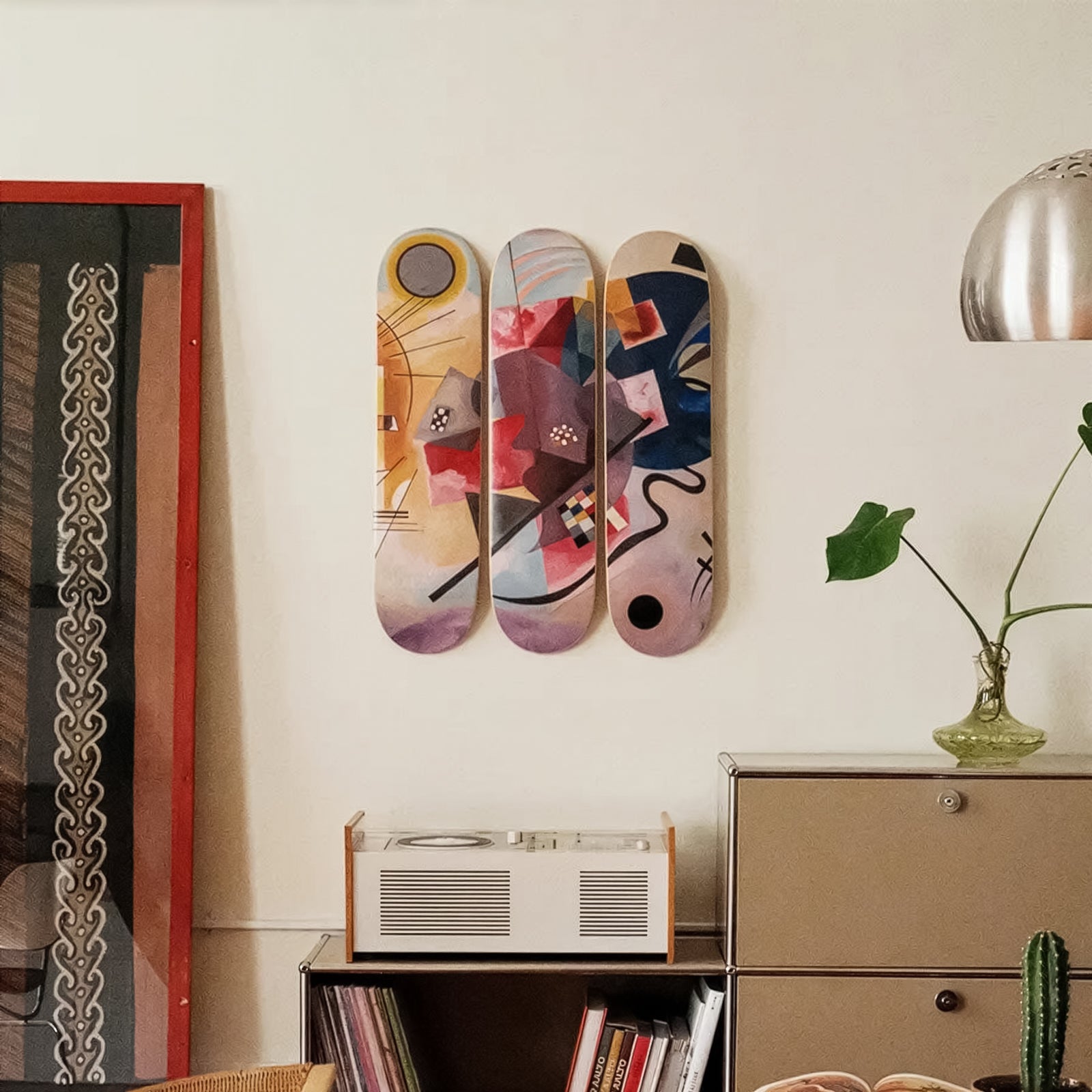 Kandinsky Yellow-Red-Blue Triptych Skateboards - SFMOMA Museum Store