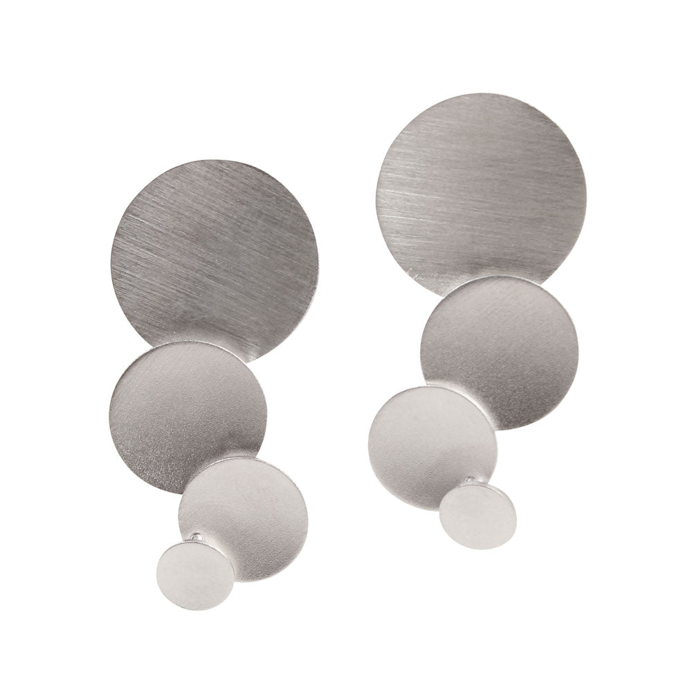 Front view of earrings. 