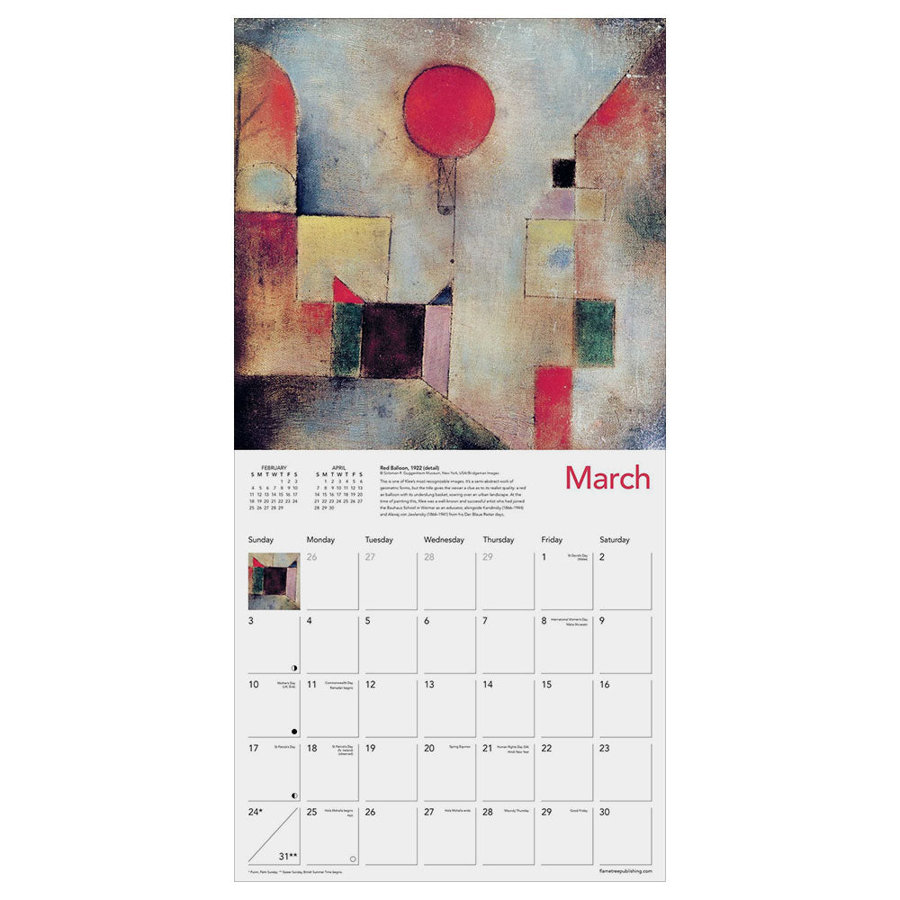 2024 Paul Klee Wall Calendar
