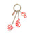 Yayoi Kusama Dots Key Ring: Red