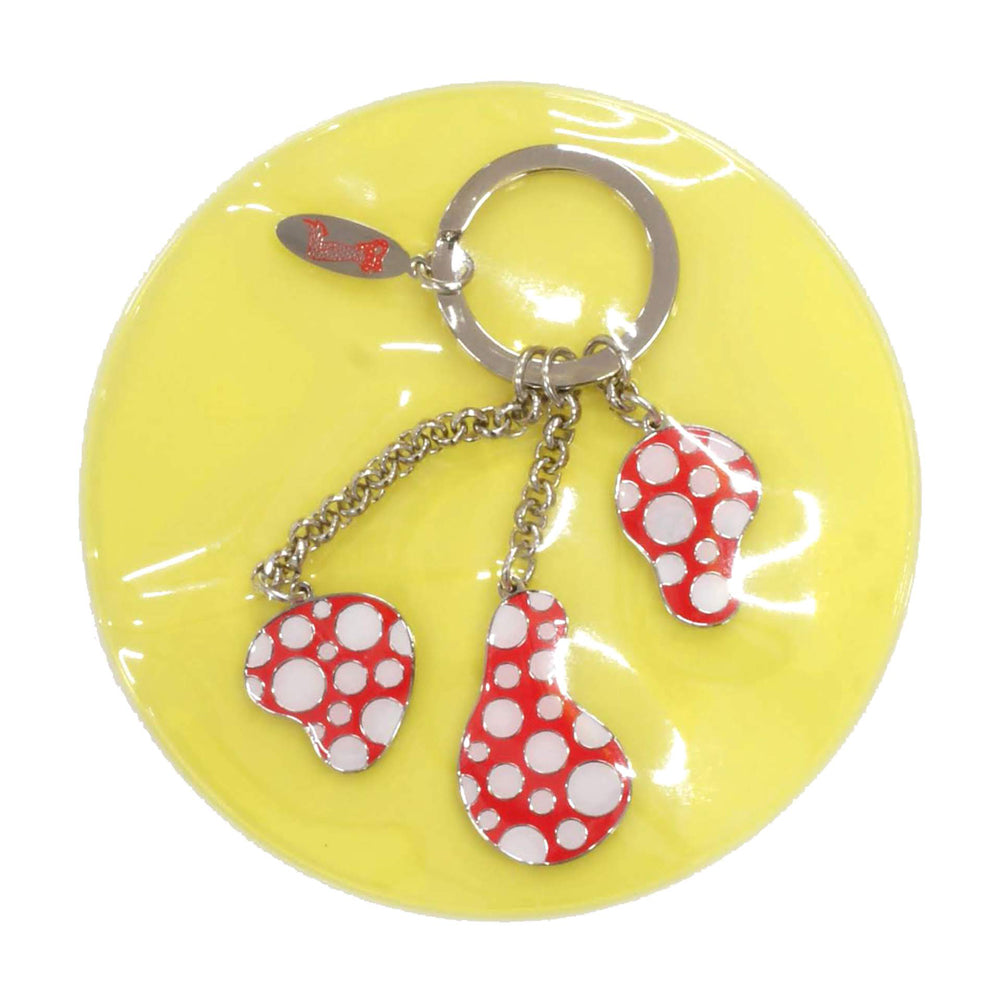 Packaging for Yayoi Kusama Dots Key Ring: Red