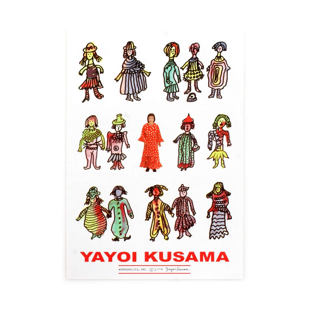 Yayoi Kusama Hi Konnitiwa Stickers